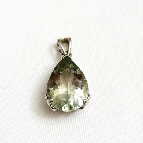 Jewelry - Genuine Thailand Green Amethyst 925 Solid Sterling Silver Pendant